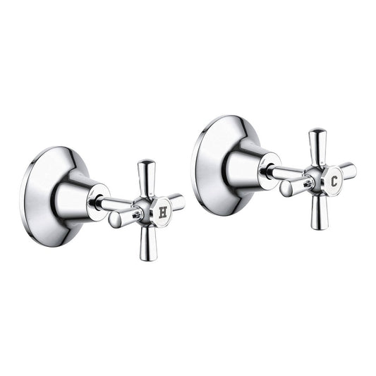 Estilo Chrome Jumper Valve Wall Top Assembly Set - 150mm x 245mm - Smooth Operation