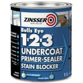 Zinsser Bulls Eye 1-2-3 Primer Sealer Stain Blocker 1L White
