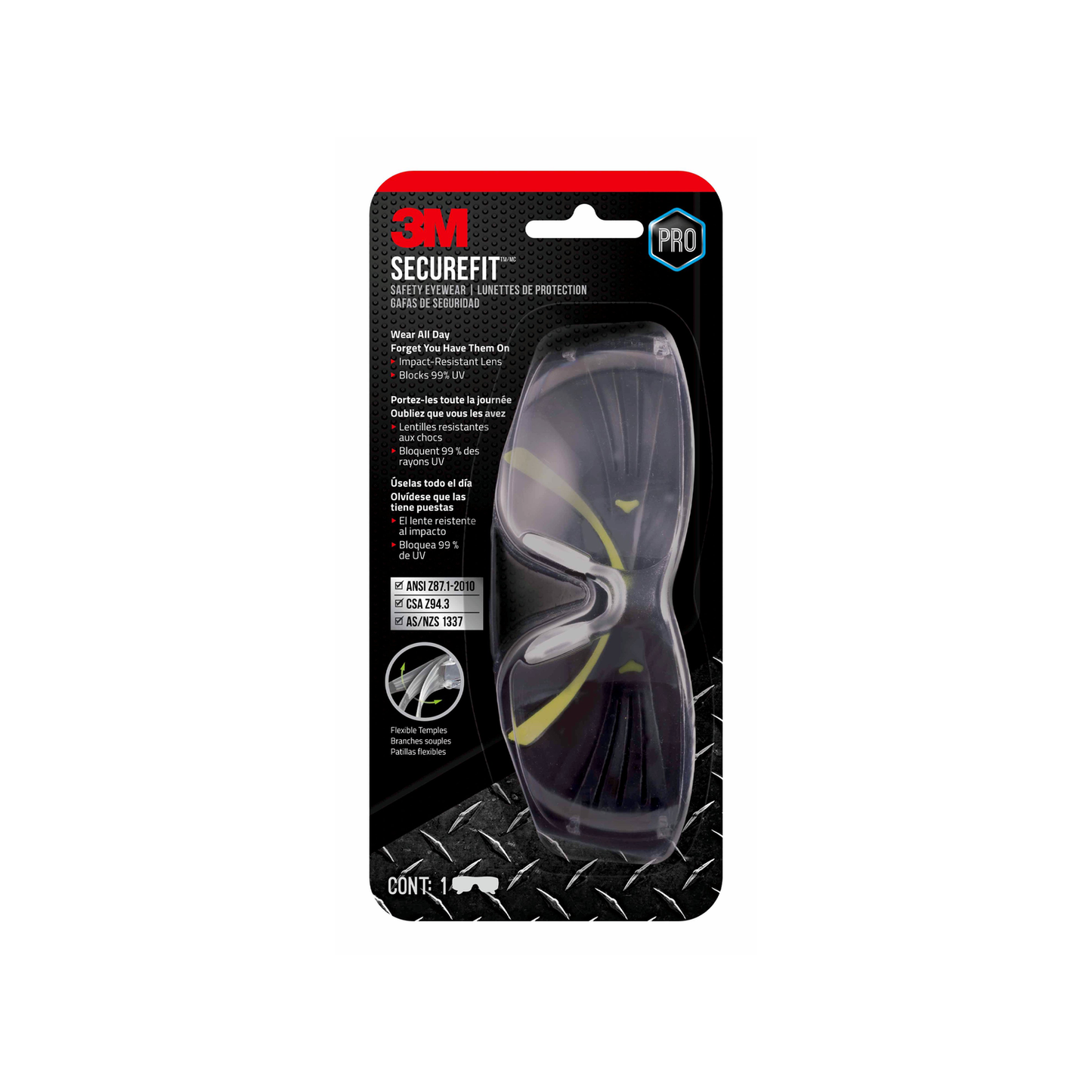 3M SecureFit 400 Anti-Fog Eye Protection