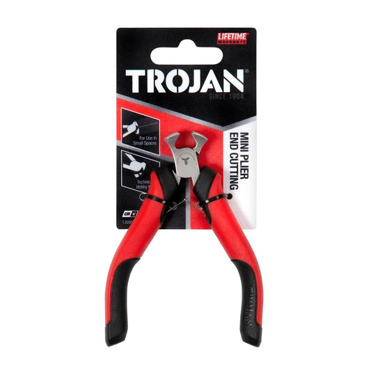 Trojan Mini End Cutting Plier - Chrome Vanadium - 56mm x 115mm - Red and Black - Auzzistore