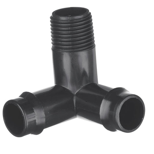 Toro Barbed Threaded Elbow - 19mm x 15mm - Polypropylene - UV Stabilised - Auzzistore