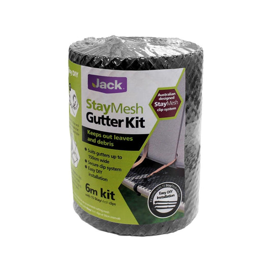 Jack StayMesh Gutter Guard - 160mm x 6m - Plastic - UV Stabilised - Auzzistore