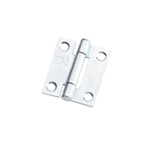 Lane Fixed Pin Butt Hinge 35 x 28 x 1 2mm Zinc Plated Security 2 Pack