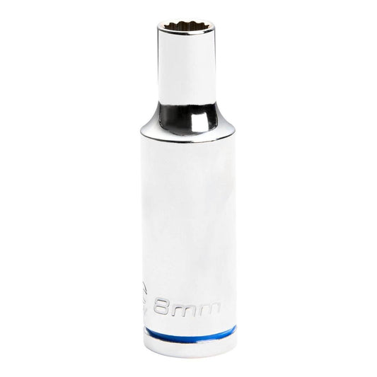 Kincrome Deep Socket - 8mm - Chrome Vanadium Steel - Rust Resistant - Auzzistore