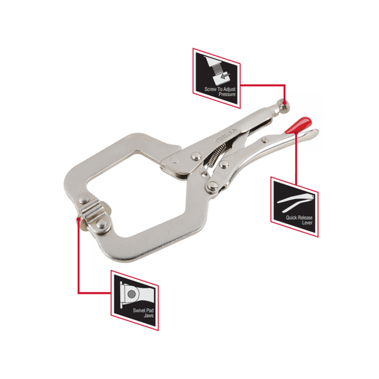Trojan C Clamp Locking Pliers - 280mm - Ideal for Welding – view 2 - Auzzistore