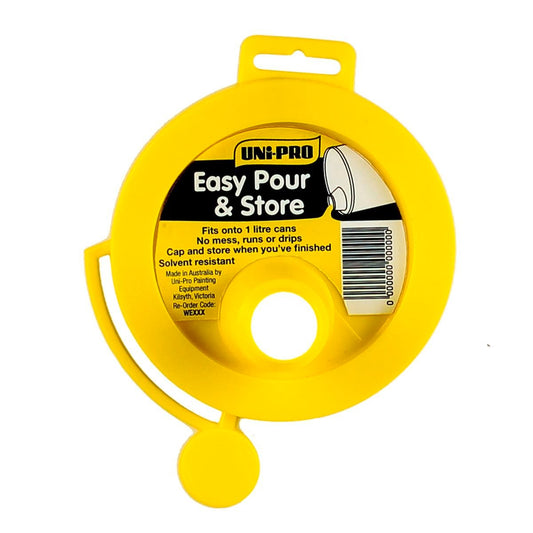 Uni Pro Pour and Store Paint Pot Lid - 1 Litre - Plastic - No Mess - Auzzistore