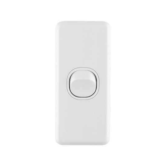 Deta Single Architrave Switch - 1 Gang - Polycarbonate - Classic Design - Auzzistore