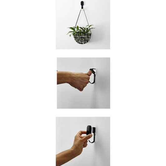 3M Black Claw Wall Hook - 7kg - 33mm x 83mm - Easy Installation – view 2 - Auzzistore