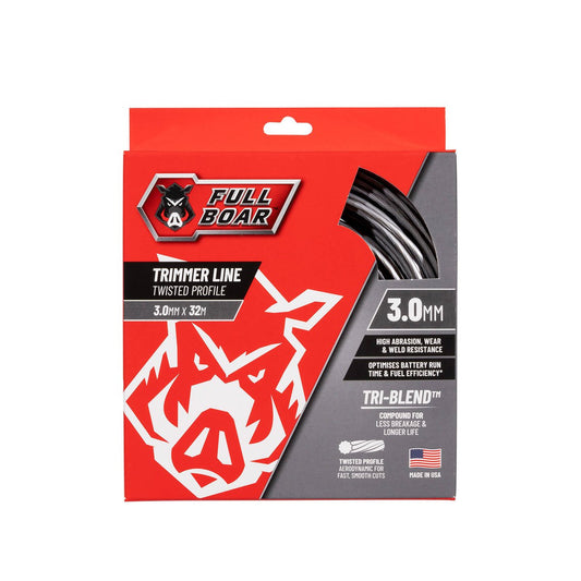 Full Boar Trimmer Line - 3.0mm x 32m - Twisted Profile - Durable Cutting - Auzzistore