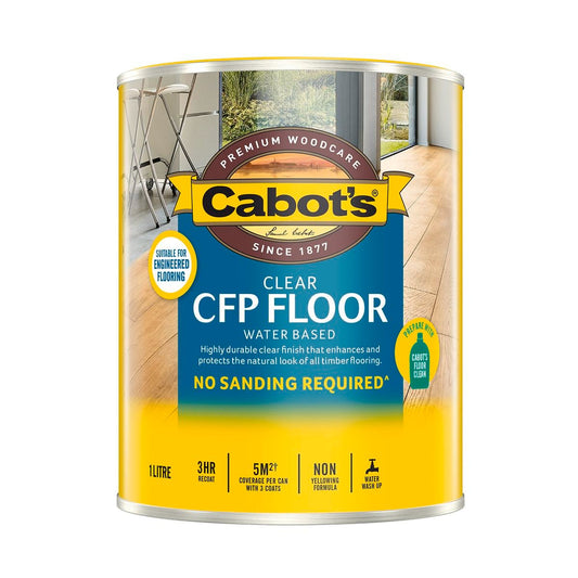 Cabot's CFP Floor Satin 1L Water Based Polyurethane Durable Finish - Auzzistore