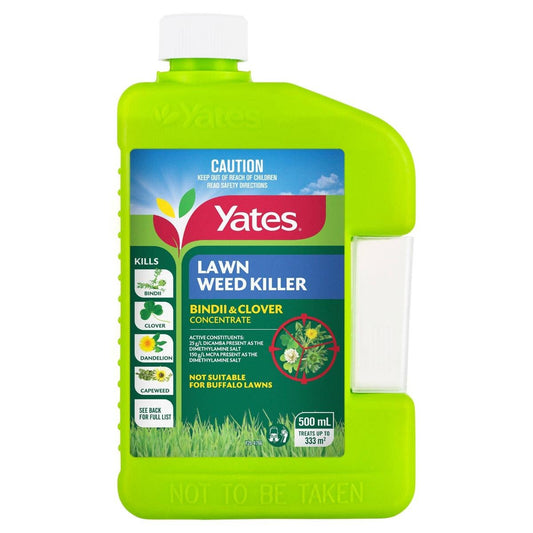Yates Bindii and Clover Weedkiller - 500ml - Liquid - Broad Spectrum - Auzzistore