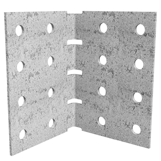 Dunnings Angle Bracket - 100mm x 100mm x 140mm - Galvanised - M10 Holes - Auzzistore