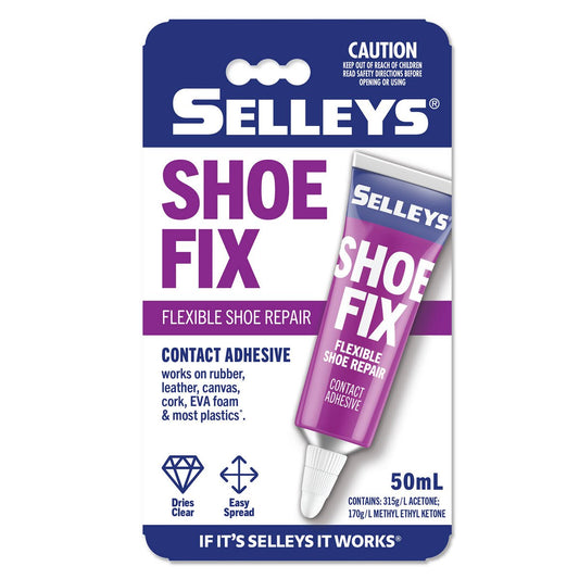 Selleys Shoe Fix 50ml Adhesive - Strong Bonding - Weather Resistant