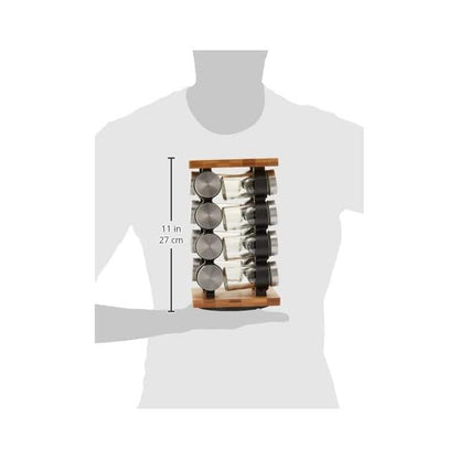 Spice Rack Organizer with 12 Pieces Jars for Kitchen