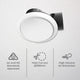 Deta 250mm Side Duct Exhaust Fan - Plastic - High Air Extraction