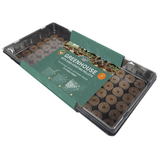 Mr Fothergill S 72 Cell Coco Fibre Pellet Greenhouse Kit - 300mm x 200mm - Eco-Friendly - Auzzistore