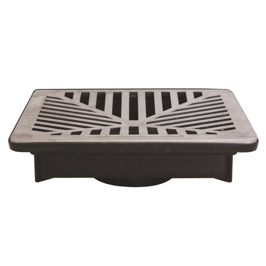 Everhard Aluminium Grate - Flo Way Pit 257mm x 257mm - Recycled Polymer - Auzzistore