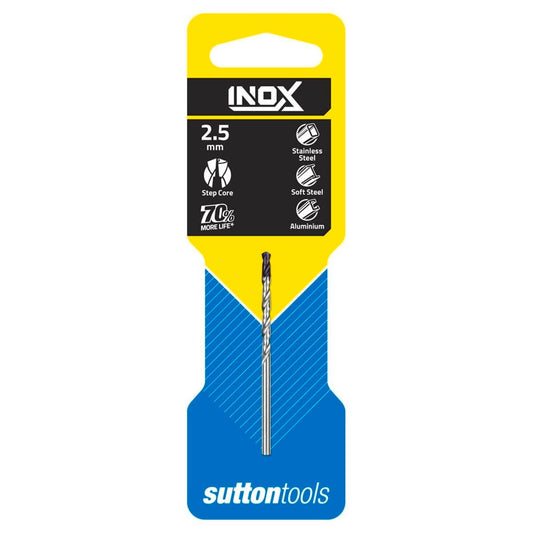 Sutton Tools 2.5mm Inox Stainless Steel Jobber Drill Bit HSS Durable - Auzzistore
