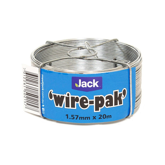 Jack Tie Wire 1.57mm x 20m Galvanised Steel No Tangle Dispenser - Auzzistore