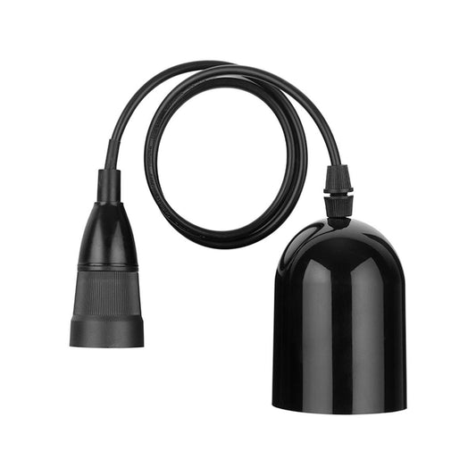 Brilliant Black DIY Pendant Light Suspension Kit - 690mm Plastic Metal
