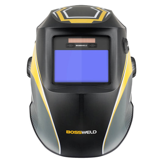 Bossweld Flare Welding Helmet - Variable Shade 4-8 / 9-13 - 100 x 60mm Viewing Area - Lightweight and Durable – view 2 - Auzzistore