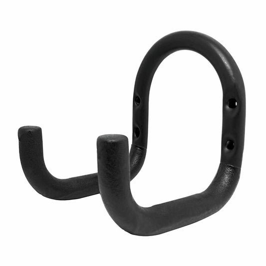 Pinnacle PVC Coated Double Prong Hook - 60kg Load Capacity - Black - HOK029