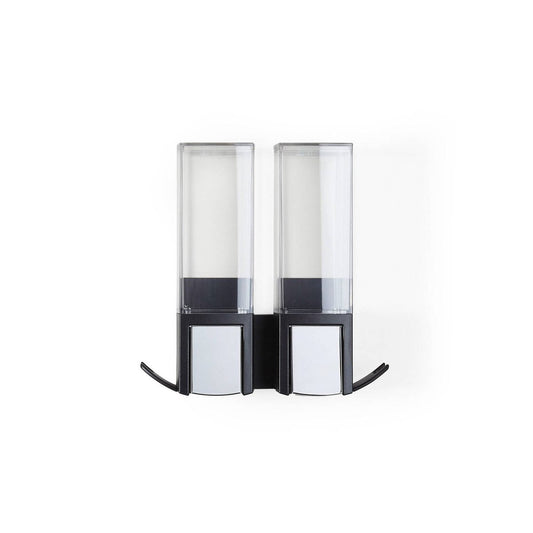 Better Living Clever Shower Dispenser - 2 x 500ml - Matte Black - Tool-Free Installation