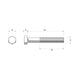 Zenith M16 Hot Dipped Galvanised Hex Head Bolt and Nut 120mm Steel