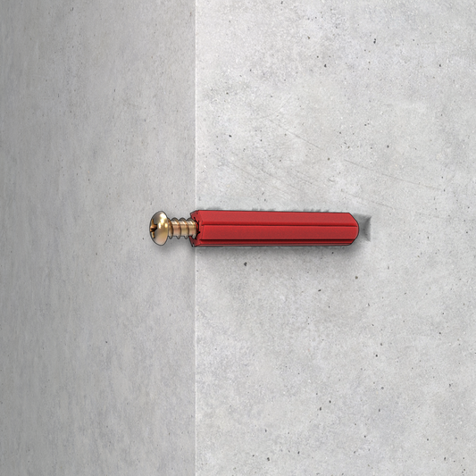 Ramset Red Wall Plugs 6 x 50mm Plastic 50 Pack Easy Insertion – view 2 - Auzzistore