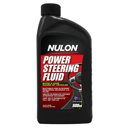 Nulon Power Steering Fluid 500ml - Mineral-Based - Anti-Corrosion & Wear Protection