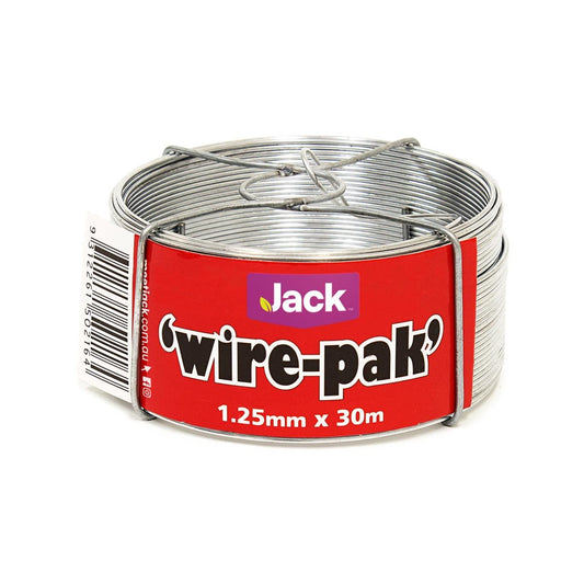 Jack Tie Wire 1.25mm x 30m Galvanised Steel No Tangle Dispenser - Auzzistore