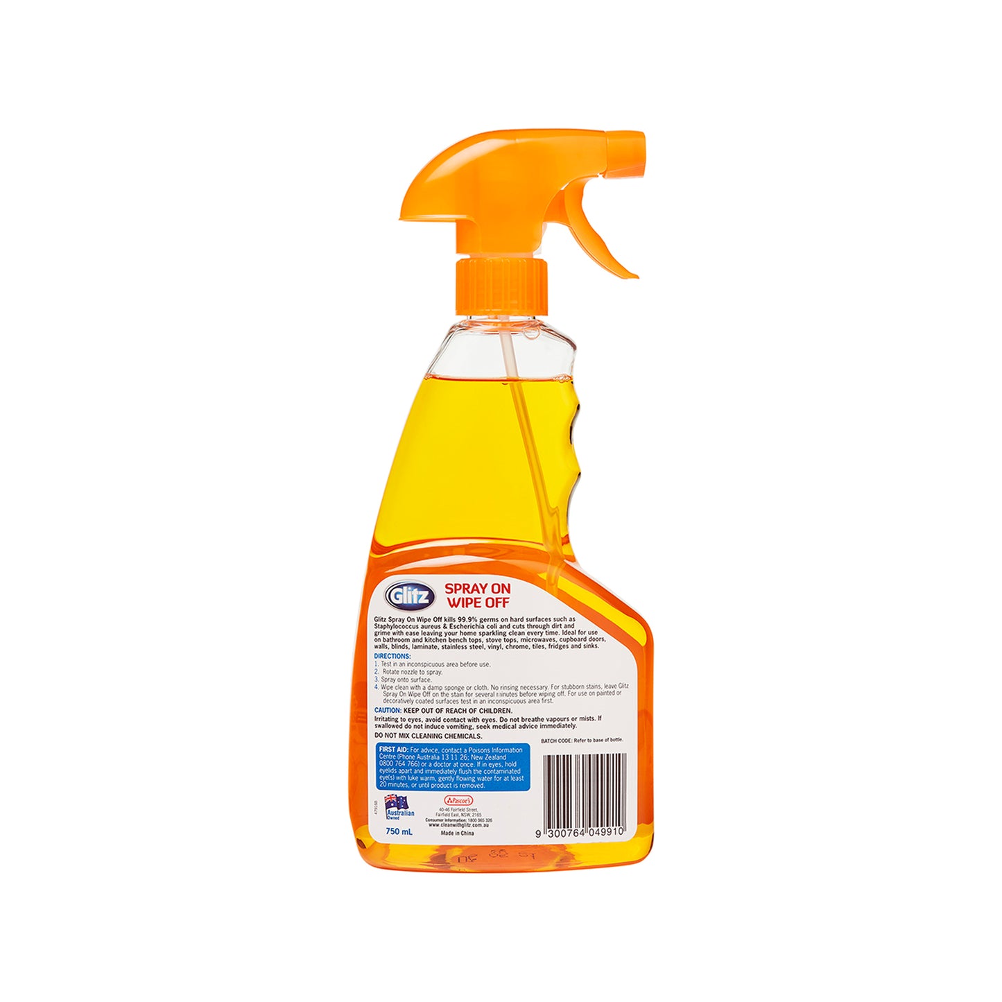 Glitz 750ml Spray On Wipe Off