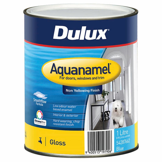 Dulux Enamel Paint - 1L - Blue - Water Based - Fast Drying - Auzzistore