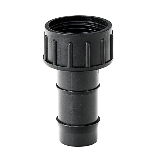 K Rain 20mm Tap Adaptor with 19mm Barb - Black - 90mm x 30mm x 120mm - Auzzistore