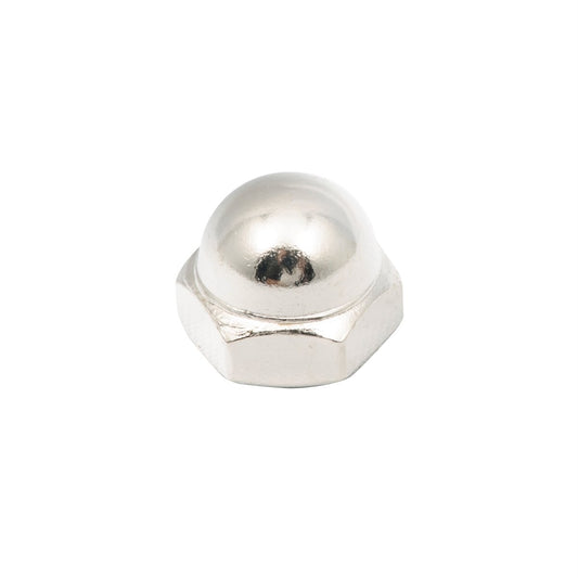 Zenith Dome Nut - 1/4 - Steel - Chrome Plated - 12 Pack – view 2 - Auzzistore