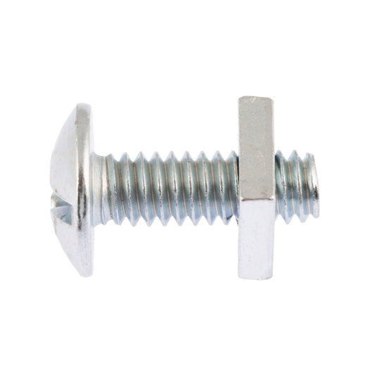 Zenith Mushroom Head Bolt & Nut - 1/4"x20mm - 50 Pack - Zinc Plated – view 2 - Auzzistore