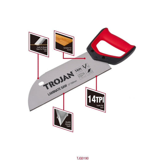 Trojan Laminate Saw - 300mm - Durable Blade - Plunge Cut – view 2