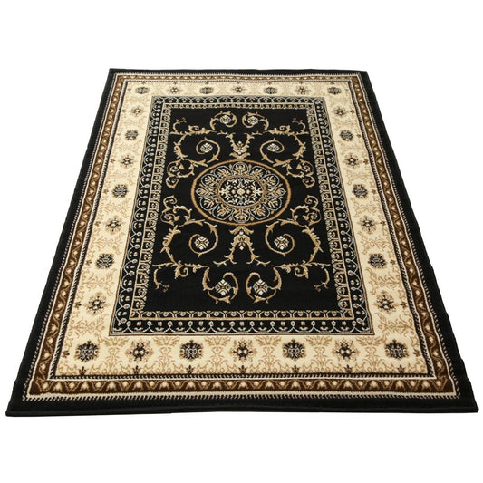 The Estate Collection Black Antalya Rug 160x225cm BCF Polypropylene Durable