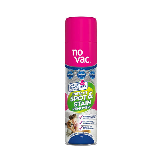 No Vac Instant Spot and Stain Remover - 550g - Tackles Wet & Dry Stains