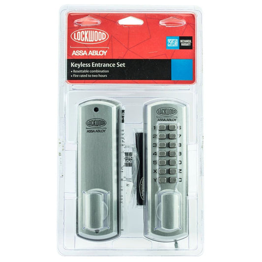 Lockwood 530 Digital DX Entrance Set - 50mm Metal - Keyless Entry - Auzzistore
