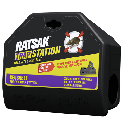 Ratsak Reusable Rodent Trap Station - PVC Plastic - Safe For Kids & Pets - Auzzistore