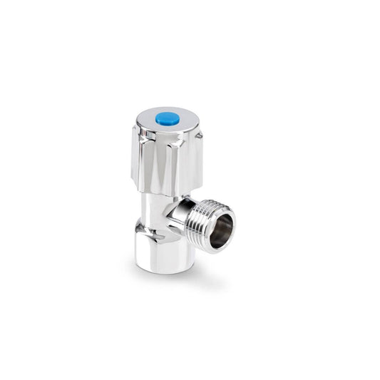 Brasshards 1/4 Turn Mini Cistern Tap 15mm Chrome Lead Free - Easy Operation - Auzzistore
