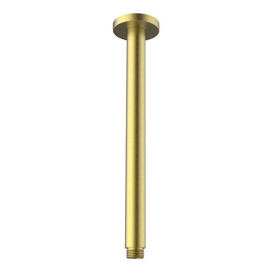 Mondella 300mm Brushed Brass Ceiling Shower Arm - Durable Stainless Steel