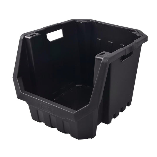 Tactix Heavy Duty Stackable Storage Bin 60L Plastic Organiser - Auzzistore