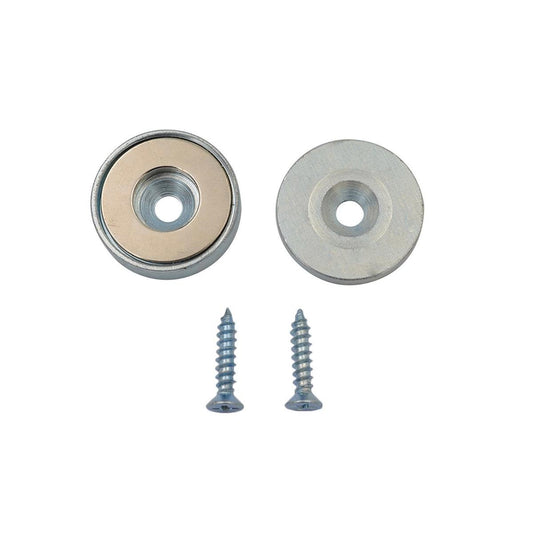 Everhang Magnetic Pull Latch Set 13.5kg Neodymium Silver Easy Install - Auzzistore