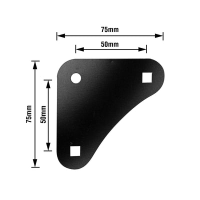 Metal Mate Black Slotted Angle Starter Pack - 100mm - Steel - Durable