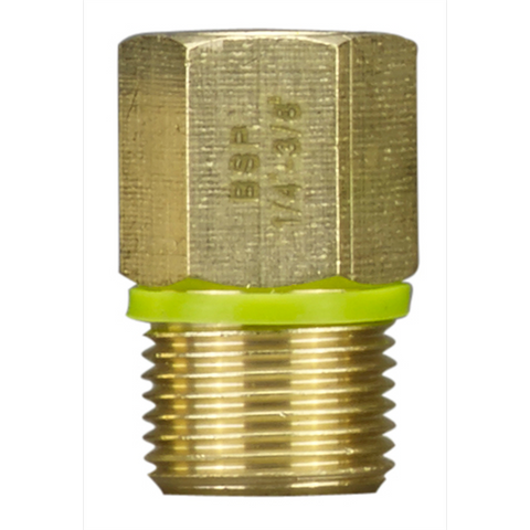 Powerfit 1/4" Female to 3/8" Male Air Tool Adaptor Brass Durable - Auzzistore