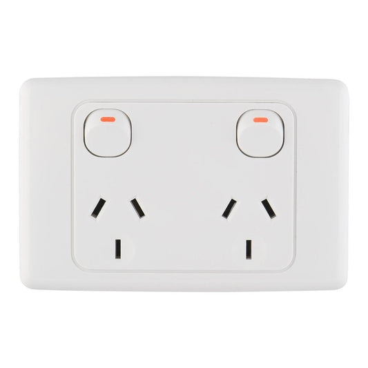 Deta Double Powerpoint - 10amp Polycarbonate - Safe Power Management - Auzzistore