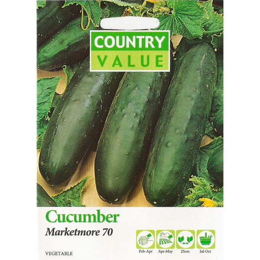 Country Value Cucumber Seeds - 75mm - Heavy Cropping - Crisp Taste - Auzzistore