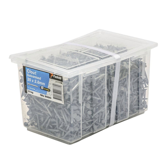 Paslode Galvanised Clouts 30mm 2.8mm 5kg Corrosion Resistant Pack - Auzzistore